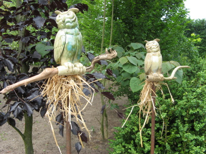 Eulen fotografiert auf einer Gartenveranstaltung