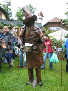 Kupfermann fotografiert auf einer Gartenveranstaltung